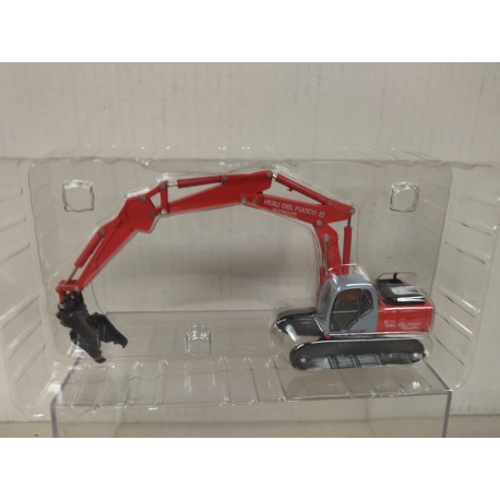 NEW HOLLAND E245B EXCAVATOR VIGILI DEL FUOCO 1:87 H0 HOBBY & WORK