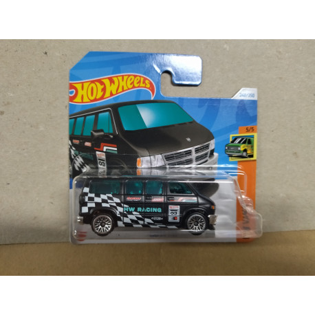 DODGE VAN SERIE B BLACK 5/5 VANS 1:64 HOT WHEELS