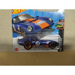 SHELBY COBRA DAYTONA COUPE GULF DARK BLUE 5/10 RACE DAY 1:64 HOT WHEELS