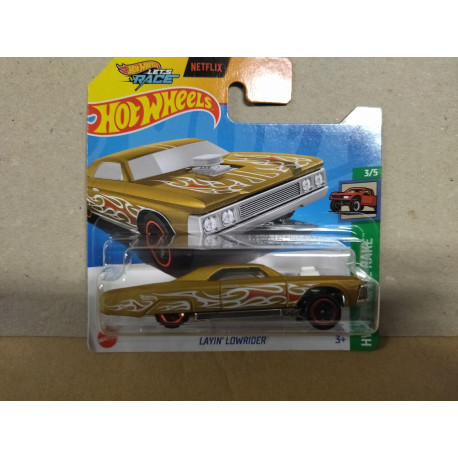 LAYIN´LOWRIDER GOLD 3/5 REVERSE RAKE 1:64 HOT WHEELS