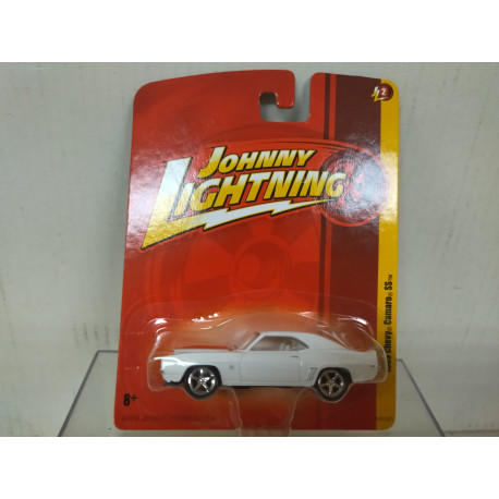 CHEVROLET CAMARO 1969 SS RED/WHITE 1:64 JOHNNY LIGHTNING