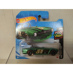 TRIUMPH TR6 GREEN 1/10 RACE DAY 1:64 HOT WHEELS