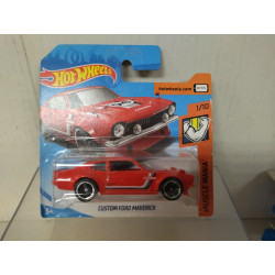 FORD MAVERICK CUSTOM RED 1/10 MUSCLE MANIA 1:64 HOT WHEELS