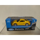 PORSCHE CAYMAN S YELLOW 1:60/apx 1:64 WELLY BOX BLUE