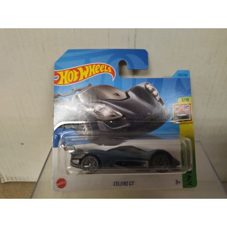 CELERO GT GREY HYPERCAR 3/10 EXOTICS 1:64 HOT WHEELS