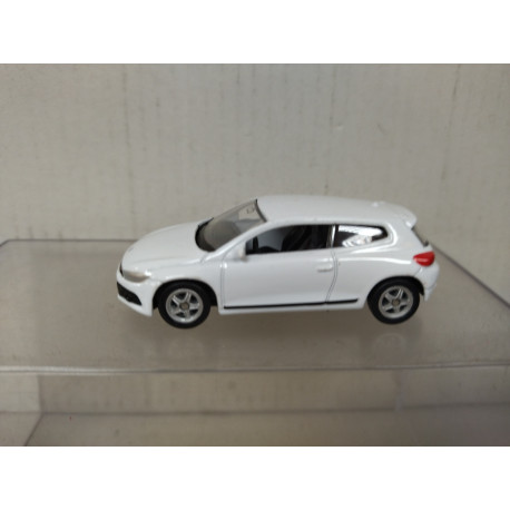 VOLKSWAGEN SCIROCCO 3 WHITE 1:60/apx 1:64 WELLY BOX RED/GREY