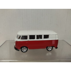 VOLKSWAGEN T1 RED/WHITE 1:60/apx 1:64 WELLY BOX RED/GREY