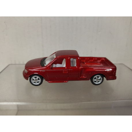 FORD F-150 FLARE SIDE SUPER CAB RED 1:60 /apx 1:64 WELLY BOX RED/GREY