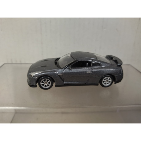 NISSAN GT-R R35 GREY 1:60/apx 1:64 WELLY BOX GREEN/GREY