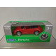 PORSCHE 911 (997) CARRERA S CABRIOLET RED 1:60/apx 1:64 WELLY BOX GREEN/GREY