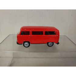 VOLKSWAGEN T2 BUS RED 1:60/apx 1:64 WELLY SUPER9