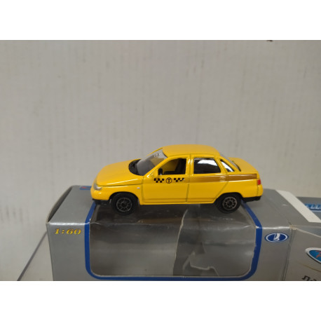 LADA 110/VAZ-2110 YELLOW TAXI RUSIA 1:60/apx 1:64 WELLY