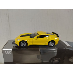 CHEVROLET CORVETTE C7 2017 Z06 YELLOW 1:60/apx 1:64 WELLY SUPER9