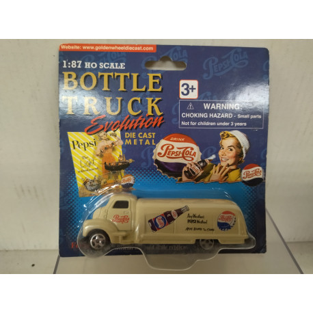 BOTTLE TRUCK DELIVERY 1945 BLUE PEPSI-COLA 1:87 H0 GOLDEN WHEELS