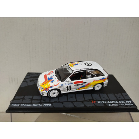 OPEL ASTRA G GSi 16V 1993 RALLY MONTE CARLO THIRY 1:43 EAGLEMOSS IXO