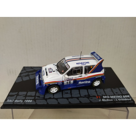 MG METRO 6R4 1986 RALLY RAC LOMBARD J.MCRAE 1:43 EAGLEMOSS IXO