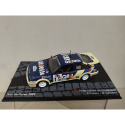 FORD SIERRA 1989 RS COSWORTH RALLY TOUR CORSE CUNICO 1:43 EAGLEMOSS IXO