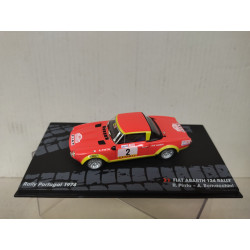 FIAT 124 ABARTH 1974 RALLY PORTUGAL PINTO 1:43 EAGLEMOSS IXO