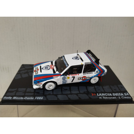 LANCIA DELTA S4 1986 RALLY MONTE CARLO H.TOIVONEN 1:43 EAGLEMOSS IXO