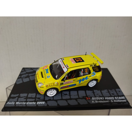 SUZUKI IGNIS S1600 2005 RALLY MONTE CARLO SCORCIONI 1:43 EAGLEMOSS IXO