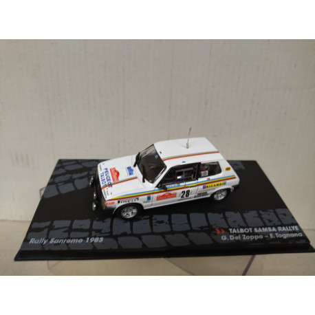 TALBOT SAMBA RALLYE 1983 RALLY SANREMO DEL ZOPPO 1:43 EAGLEMOSS IXO