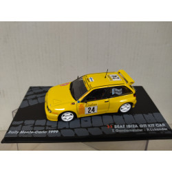 SEAT IBIZA 1999 KIT CAR RALLY MONTE CARLO GARDEMEISTER 1:43 EAGLEMOSS IXO