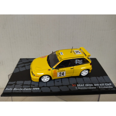 SEAT IBIZA 1999 KIT CAR RALLY MONTE CARLO GARDEMEISTER 1:43 EAGLEMOSS IXO