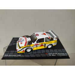 AUDI SPORT QUATTRO S1 1985 RALLY SANREMO W. RORHL 1:43 EAGLEMOSS IXO