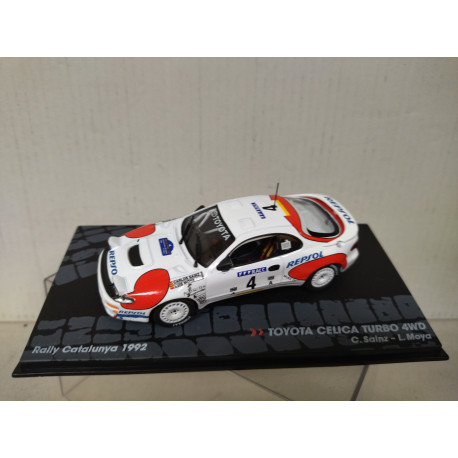 TOYOTA CELICA 1992 TURBO 4WD RALLY CATALUÑA SAINZ 1:43 EAGLEMOSS IXO