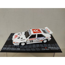 CITROEN BX 4TC 1986 RALLY MONTE CARLO J.C.ANDRUET 1:43 EAGLEMOSS IXO