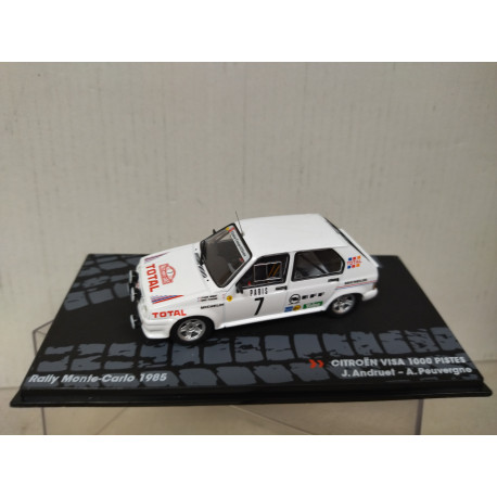 CITROEN VISA 1000 PISTES 1985 RALLY MONTE CARLO ANDRUET 1:43 EAGLEMOSS IXO