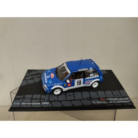 CITROEN AX GTi 1993 RALLY MONTE CARLO DRIANO 1:43 EAGLEMOSS IXO