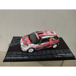 CITROEN DS3 R3 2011 RALLY MONTE CARLO ELENA 1:43 EAGLEMOSS IXO