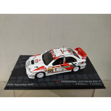 MITSUBISHI LANCER RS EVO IV 1997 RALLY ARGENTINA MAKINEN 1:43 EAGLEMOSS IXO