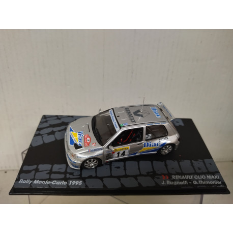 RENAULT CLIO MAXI 1995 RALLY MONTE CARLO RAGNOTTI 1:43 EAGLEMOSS IXO