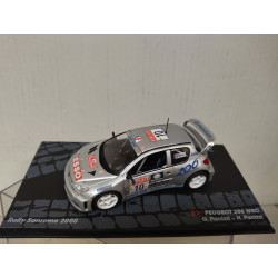 PEUGEOT 206 S2000 2000 RALLY SANREMO PANIZZI 1:43 EAGLEMOSS IXO