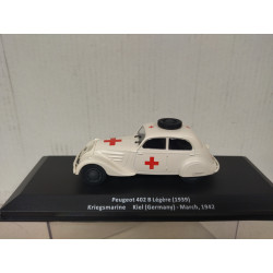 PEUGEOT 402 B 1939 KRIEGSMARINE 1942 WW 2 1:43 ALTAYA IXO