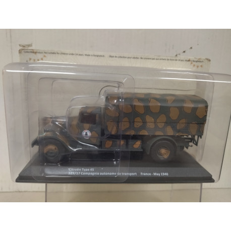 CITROEN TYPE 45 1940 529/17 COMPAGNIE TRANSPORT WW 2 1:43 ALTAYA IXO