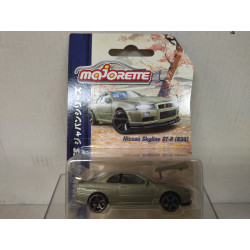 NISSAN SKYLINE GT-R R34 GREEN PREMIUM JAPAN 1:64 MAJORETTE