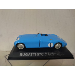 BUGATTI 57 C 1939 WIN 24 H LE MANS WIMILLE-VEYRON 1:43 ALTAYA IXO