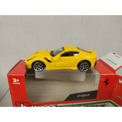 FERRARI F12tdf YELLOW RACE PLAY DRIVE 1:43 BBURAGO