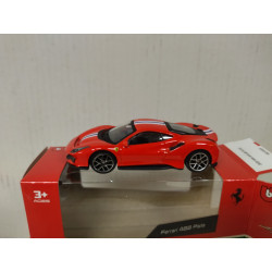 FERRARI 488 PISTA RED RACE PLAY DRIVE 1:43 BBURAGO