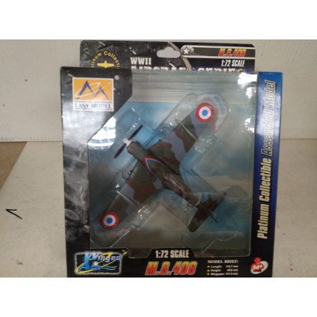 MORANE SAULNIER M.S. 406 GC II/3 FRENCH AIR FORCE WW 2 1:72 EASY MODEL