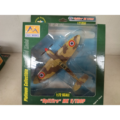 SUPERMARINE SPITFIRE MK.V TROP 1943 RAF WW 2 1:72 EASY MODEL