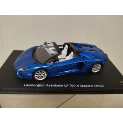 LAMBORGHINI AVENTADOR 2012 LP 700-4 ROADSTER BLUE 1:43 CENTAURIA IXO