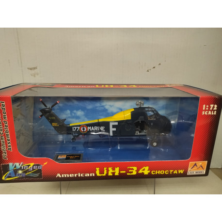 SIKORSKY UH-34 CHOCTAW S-58A NAVY FRANCE HSS-1 HELICOPTER 1:72 EASY MODEL