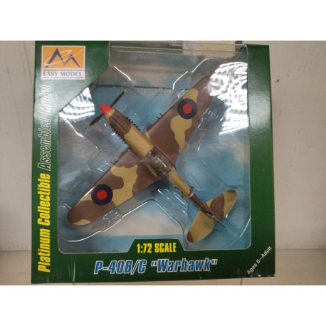 CURTISS P-40 B/C 1941 RAF 250 SQN WW 2 1:72 EASY MODEL