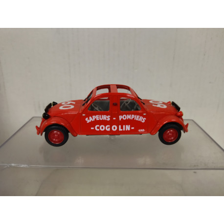 CITROEN 2CV 1961 POMPIERS COGOLIN 1:43 NOREV HACHETTE NO BOX