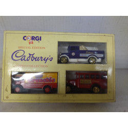 BEDFORD BUS/MORRIS TRUCK/AEC VAN CADBURY´S CORGI CAMEO COLLECTION