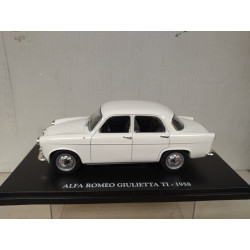 ALFA ROMEO GIULIETTA Ti 1958 WHITE 1:24 IXO HACHETTE BOX RAJADA